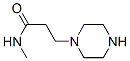 1-Piperazinepropanamide,N-methyl-(9CI) Structure