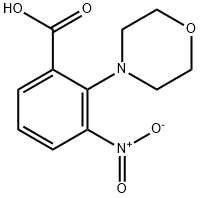 2-morpholin-4-yl-3-nitrobenzoic acid Structure