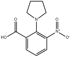 3-NITRO-2-PYRROLIDIN-1-YL-벤조산 구조식 이미지