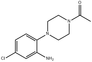2-(4-아세틸-피페라진-1-일)-5-클로로아닐린 구조식 이미지