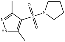 3,5-dimethyl-4-(pyrrolidin-1-ylsulfonyl)-1H-pyrazole 구조식 이미지