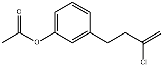 4-(3-ACETOXYPHENYL)-2-CHLORO-1-BUTENE Structure