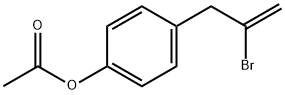 3-(4-ACETOXYPHENYL)-2-BROMO-1-PROPENE Structure