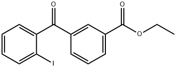 3-에톡시카보닐-2'-요오도벤조페논 구조식 이미지