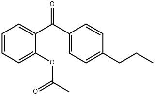 2-ACETOXY-4'-PROPYLBENZOPHENONE Structure