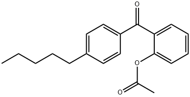 2-ACETOXY-4'-PENTYLBENZOPHENONE Structure