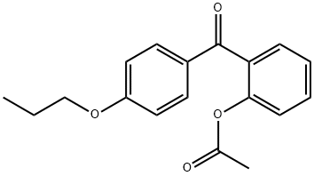 2-ACETOXY-4'-PROPOXYBENZOPHENONE 구조식 이미지