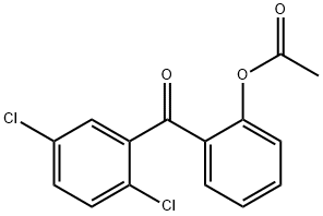 2-ACETOXY-2',5'-DICHLOROBENZOPHENONE Structure