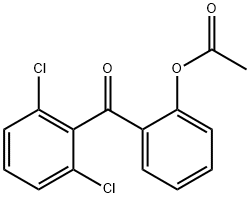 2-ACETOXY-2',6'-디클로로벤조페논 구조식 이미지