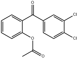 2-ACETOXY-3',4'-DICHLOROBENZOPHENONE Structure