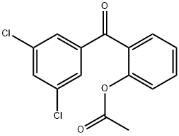 2-ACETOXY-3',5'-디클로로벤조페논 구조식 이미지