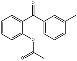 2-ACETOXY-3'-METHYLBENZOPHENONE 구조식 이미지