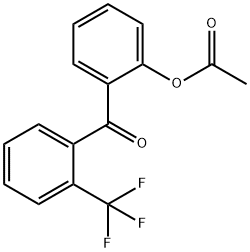 2-ACETOXY-2'-TRIFLUOROBENZOPHENONE Structure
