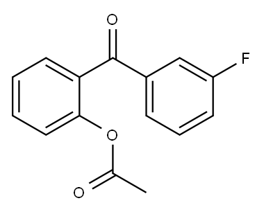 2-ACETOXY-3'-FLUOROBENZOPHENONE Structure
