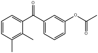 3-ACETOXY-2',3'-DIMETHYLBENZOPHENONE Structure