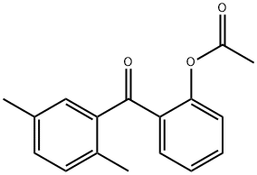 2-ACETOXY-2',5'-METHYLBENZOPHENONE Structure