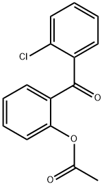 2-ACETOXY-2'-클로로벤조페논 구조식 이미지