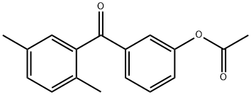 3-ACETOXY-2',5'-DIMETHYLBENZOPHENONE Structure