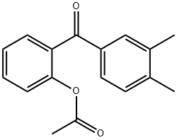 2-ACETOXY-3',4'-METHYLBENZOPHENONE Structure