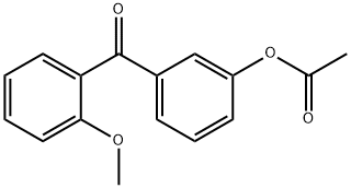3-ACETOXY-2'-METHOXYBENZOPHENONE 구조식 이미지