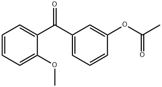 3-ACETOXY-2'-METHOXYBENZOPHENONE Structure