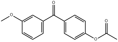 4-ACETOXY-3'-METHOXYBENZOPHENONE Structure