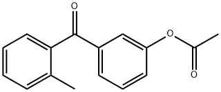 3-ACETOXY-2'-METHYLBENZOPHENONE Structure