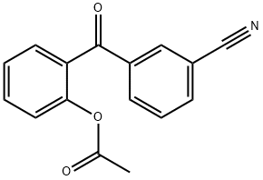 2-ACETOXY-3'-시아노벤조페논 구조식 이미지