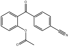 2-ACETOXY-4'-CYANOBENZOPHENONE Structure