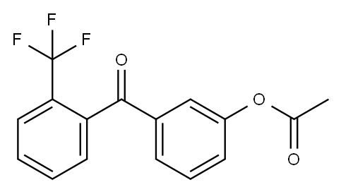 3-ACETOXY-2'-TRIFLUOROBENZOPHENONE Structure