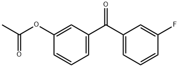 3-ACETOXY-3'-FLUOROBENZOPHENONE Structure