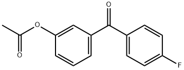 3-ACETOXY-4'-플루오로벤조페논 구조식 이미지