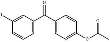 4-ACETOXY-3'-IODOBENZOPHENONE Structure