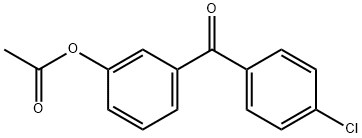 3-ACETOXY-4'-클로로벤조페논 구조식 이미지