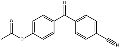 4-ACETOXY-4'-CYANOBENZOPHENONE Structure