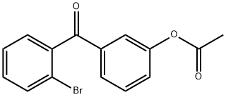 3-ACETOXY-2'-브로모벤조페논 구조식 이미지