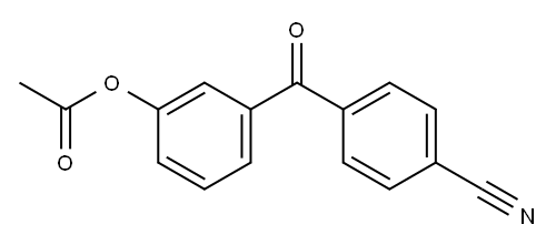 3-ACETOXY-4'-CYANOBENZOPHENONE Structure
