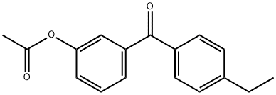 3-ACETOXY-4'-ETHYLBENZOPHENONE Structure