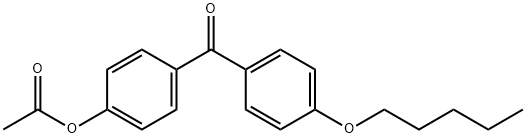 4-ACETOXY-4'-펜틸록시벤조페논 구조식 이미지