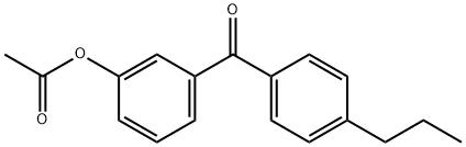 3-ACETOXY-4'-PROYLBENZOPHENONE Structure