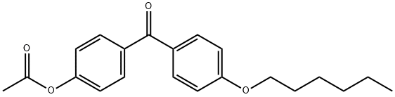 4-ACETOXY-4'-HEXYLOXYBENZOPHENONE Structure