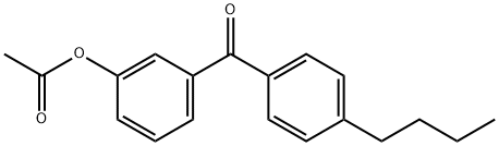 3-ACETOXY-4'-BUTYLBENZOPHENONE 구조식 이미지