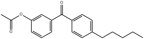 3-ACETOXY-4'-PENTYLBENZOPHENONE Structure