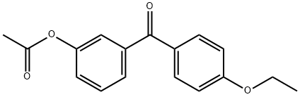 3-ACETOXY-4'-ETHOXYBENZOPHENONE 구조식 이미지