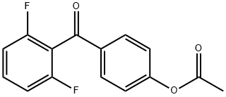 4-ACETOXY-2',6'-DIFLUOROBENZOPHENONE Structure