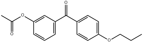 3-ACETOXY-4'-PROPOXYBENZOPHENONE Structure