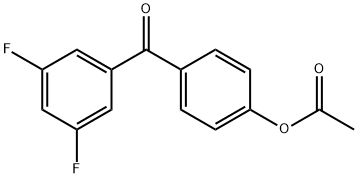 4-ACETOXY-3',5'-DIFLUOROBENZOPHENONE Structure