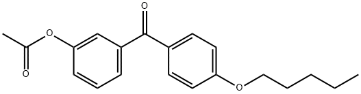 3-ACETOXY-4'-펜틸록시벤조페논 구조식 이미지