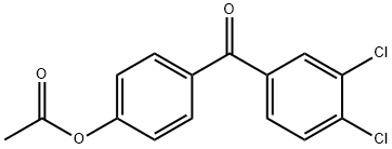 4-ACETOXY-3',4'-DICHLOROBENZOPHENONE Structure