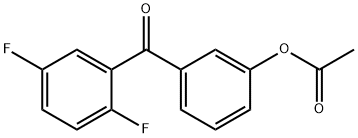 3-ACETOXY-2',5'-DIFLUOROBENZOPHENONE Structure